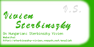 vivien sterbinszky business card